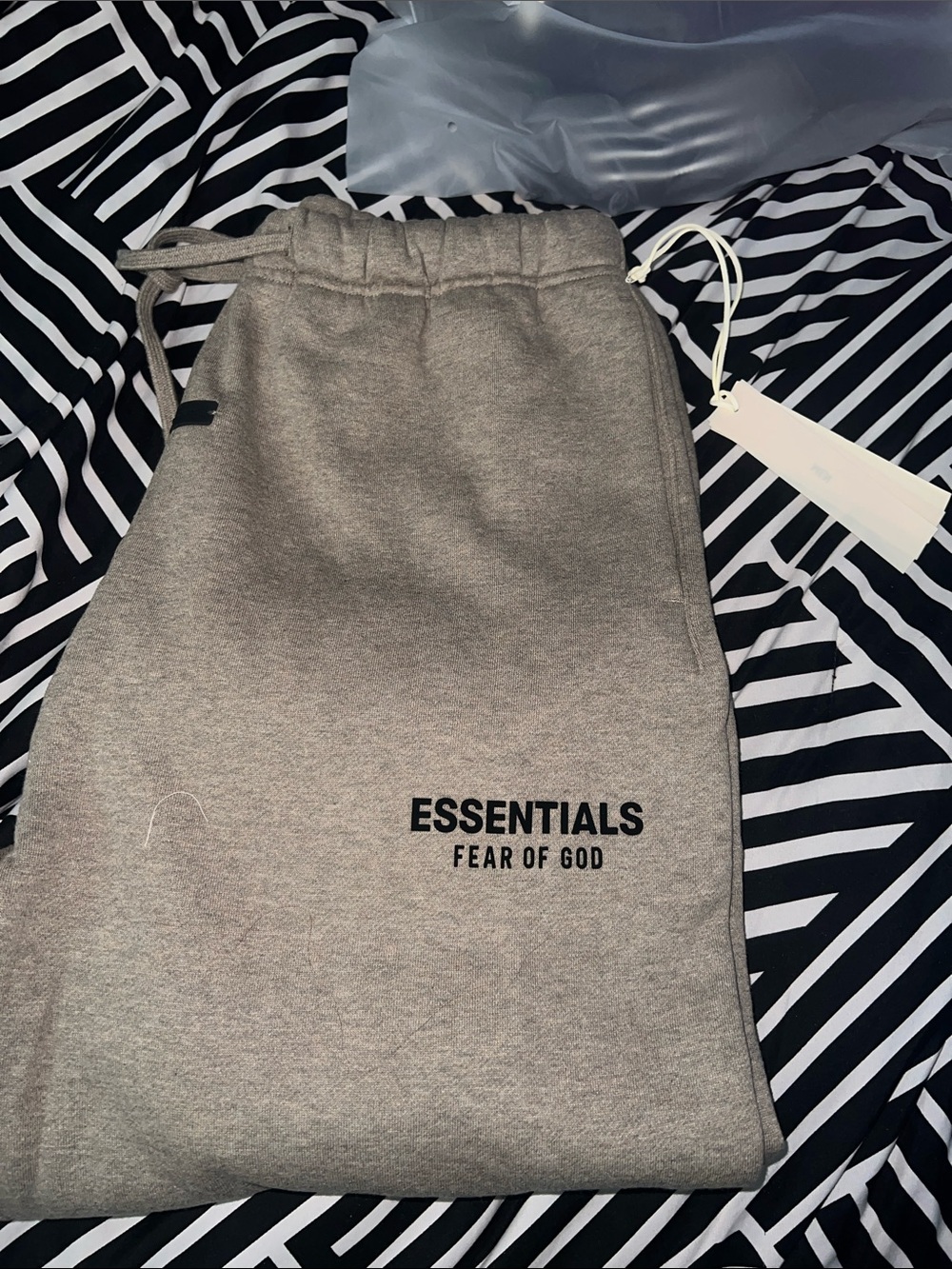 Fear of God ESSENTIALS Heather Grey Sweatpants